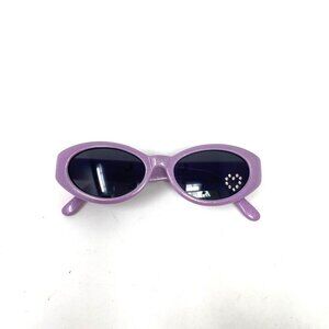 Mattel Barbie Child's Purple Sunglasses Crystal Heart Dark Lenses. J3